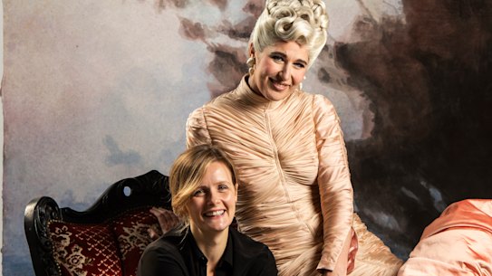 Rusalka Director Sarah Giles with soprano Nicole Car.