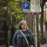 Nicole Batch found the parking signs in Lonsdale St difficult to decipher. 
