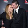 James Packer speaking candidly on Spotlight on September night, left, and with then fiancée Mariah Carey in 2016.