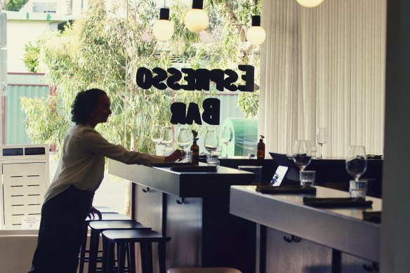Take a seat at the bar for natural wines and small plates.