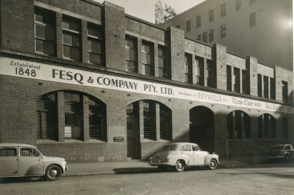 Fesq &amp; Company’s headquarters in Gloucester Street, Sydney, in 1953.