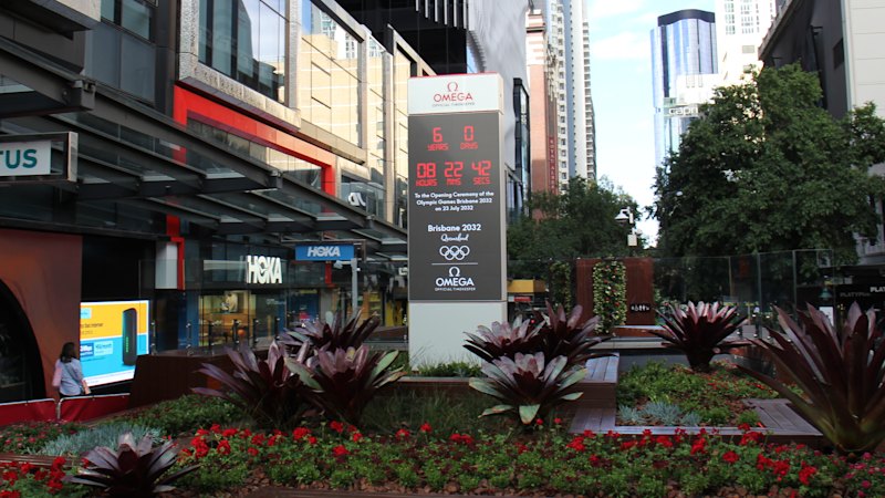 Olympic countdown clock unveiled in Queens Street six years and zero days out from Games