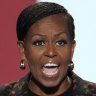 Michelle Obama hits the campaign trail. 