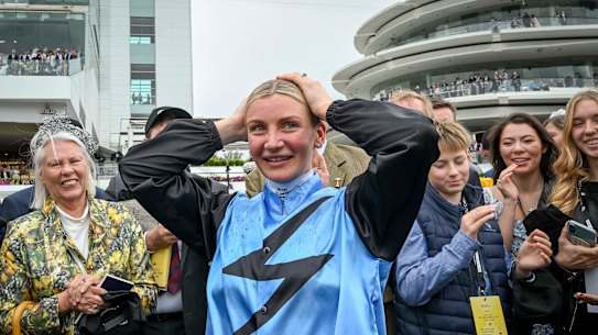 Melham reacts to her enormous achievement.