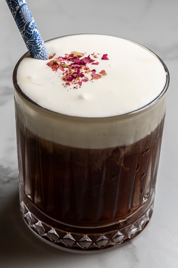 Cold-brew coffee with salted cream.