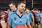 A dejected James Tedesco after the loss in Melbourne.