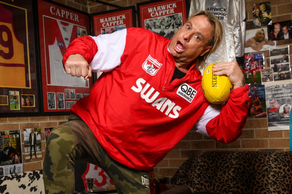 Warwick Capper at home in Melbourne.