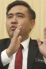Malaysia's new Transport Minister Anthony Loke Siew Fook.
