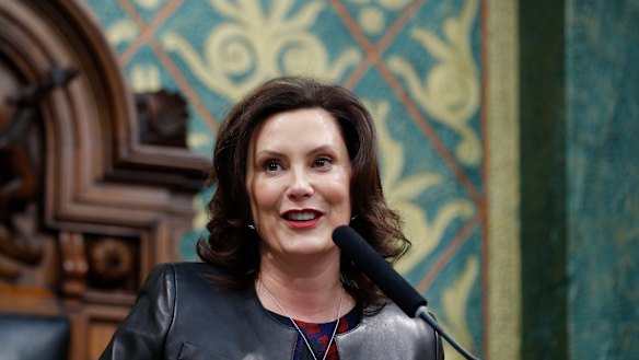 Donald Trump failed to call out the plot to kidnap Michigan Governor Gretchen Whitmer, pictured.