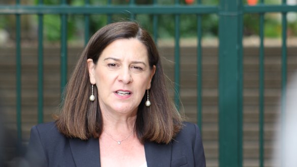 Attorney General Deb Frecklington at Parliament House on Wednesday.