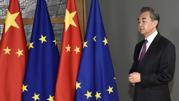 Diplomatic unequals: EU and China. Pictured: Chinese Foreign Minister Wang Yi.