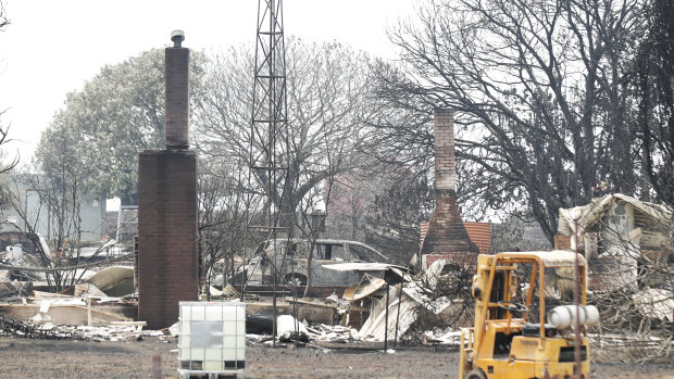 Property damage in Batlow.