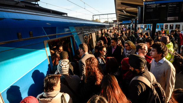 Commuters continue to feel the crush on Metro's afternoon peak-hour trains.