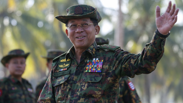Myanmar military commander-in-chief Senior General Min Aung Hlaing.