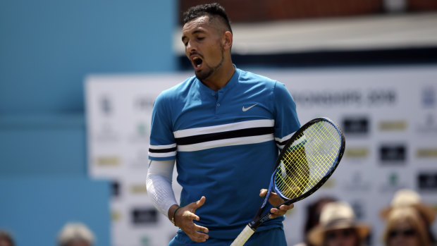 Near miss: Nick Kyrgios took the world No.6 to tie-breaks in both sets of his semi-final loss.