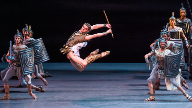 The athleticism of the Bolshoi principal dancers, such as Alexander Volchkov, were testament to the masculinity of ballet.