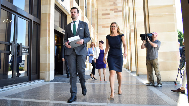 New WA opposition leader Zak Kirkup with his deputy Libby Mettam.