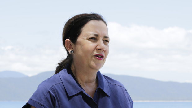 Annastacia Palaszczuk visited Fitzroy Island, off Cairns on Thursday.