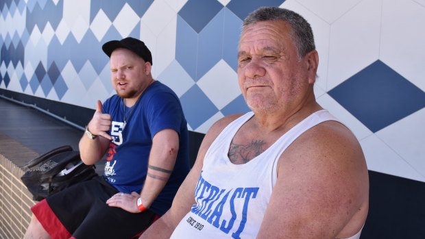 Struggling in Clarkson: Josh, 29, and Pat, 63, are both in between jobs and dealing with health issues.