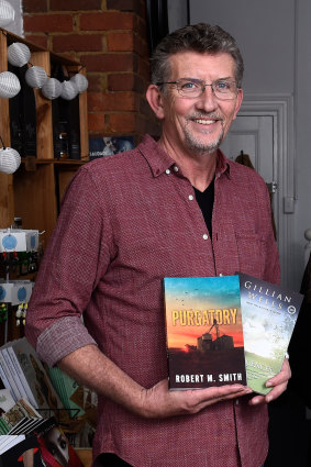 Brad Shaw at his now defunct bookshop in Ballarat.