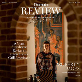 An example of the front cover of the Domain Review and Broadsheet partnership.