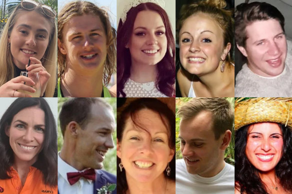 Those killed were being bussed from a wedding at Wandin Valley Estate to Singleton in the Hunter Valley.