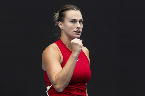 Aryna Sabalenka delivered a masterclass on centre court and notched up the first double bagel of the tournament with her 6-0, 6-0 win over Lesia Tsurenko.