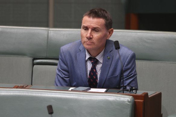 Andrew Laming, pictured in Parliament House last year.