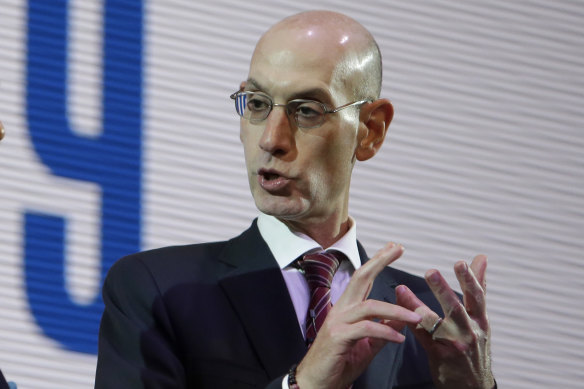 The Chinese government has denied claims by NBA commissioner Adam Silver (above) that he was asked to fire Houston Rockets general manager Daryl Morey.