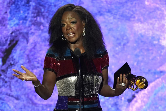 Viola Davis has become an EGOT after completing the set with her Grammy win on Monday morning AEDT.