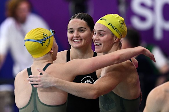 Australia’s swimmers dominated in the pool at the Commonwealth Games in Glasgow.