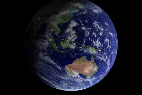 Earth, dubbed the “Blue Marble”, as seen by the Apollo 17 crew in 1972.  This image resonated with people worldwide.