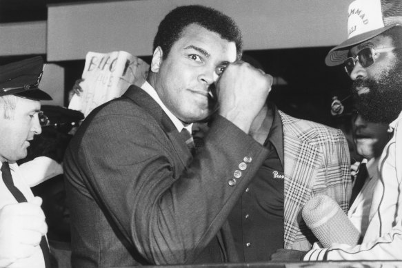 Legendary former world heavyweight boxing champion Muhammad Ali.