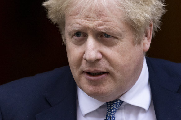 British Prime Minister Boris Johnson leaves 10 Downing Street. Some want him to leave for good.