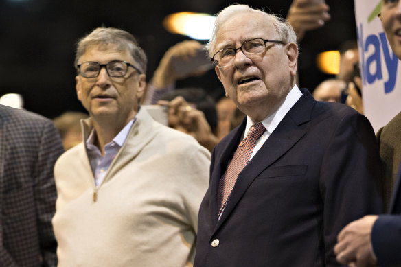 Warren Buffett, right, and Bill Gates, pictured in 2017.