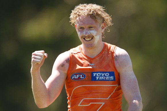 Clayton Oliver looked refreshed in the orange of GWS after crossing from Melbourne in the off-season.