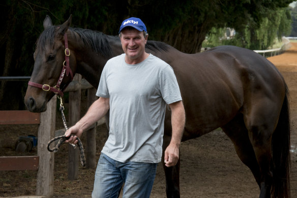 Melbourne Cup-winning trainer Darren Weir at his training facility in Miners Rest.