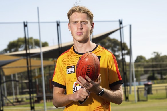 AFL draft prospect Noah Mraz has an injury.