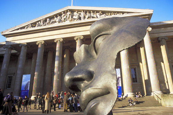 The British Museum in London has approximately 80,000 items on exhibition and millions in storage.