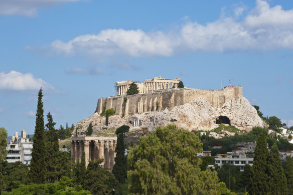 Athens’ famed Acropolis.