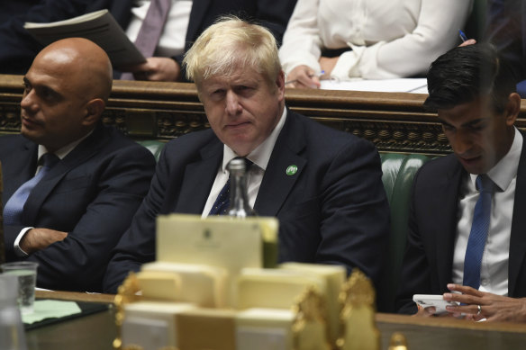 Two key members of Boris Johnson’s frontbench, Health Secretary Sajid Javid, left, and Chancellor of the Exchequer Rishi Sunak, right, have dramatically resigned.