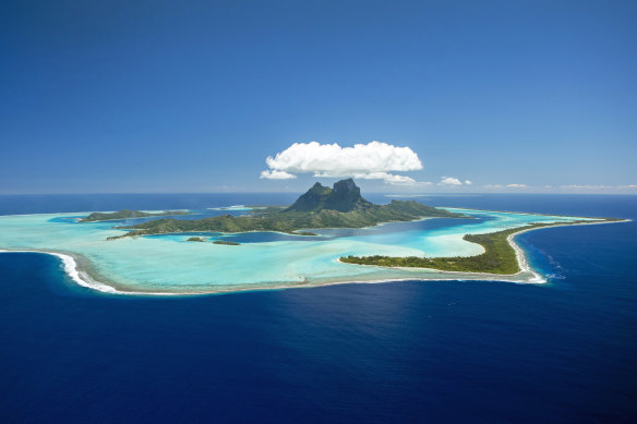 Bora Bora’s lagoon is astonishing.