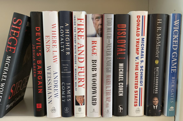Several White House correspondents have been commissioned to add to the volumes already published about Donald Trump. "It's a hard addiction to break for publishers and the public," said literary agent Matt Latimer.