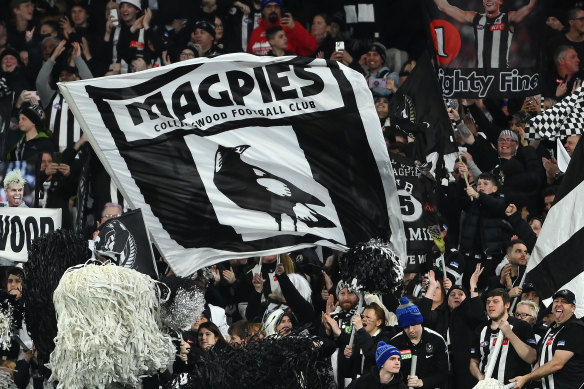 The Magpie army at the MCG.