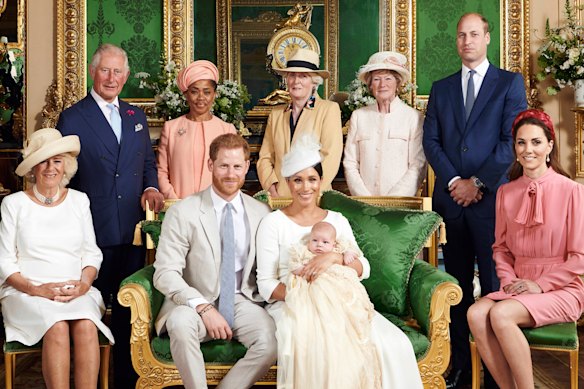 The official christening photo of Archie, the first son of Harry and Meghan.