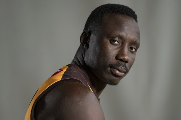 Mabior Chol at Hawthorn’s Waverley Park base.