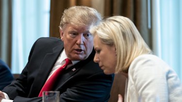 Kirstjen Nielsen travelled to the US-Mexico border. She was later pushed out of head of the Department of Secretary of Homeland Security.