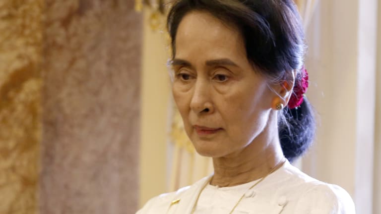 Myanmar's leader Aung San Suu Kyi.