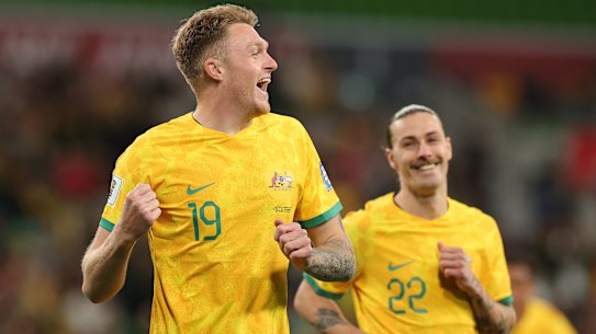 Harry Souttar is still the main man at the back for Australia.