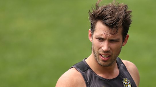 Alex Rance at Richmond training earlier this month.